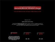 Tablet Screenshot of jamesbondposterpage.com